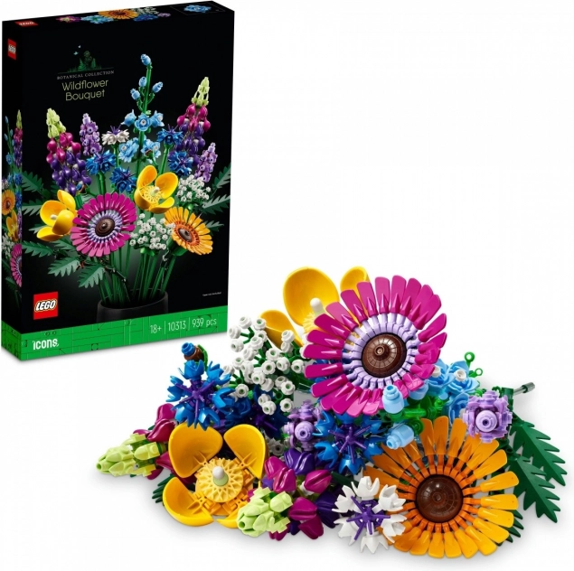 Lego Icons Buket af vilde blomster
