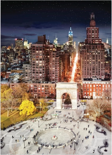 Galison puslespil Washington Square Park dag og nat 1000 brikker