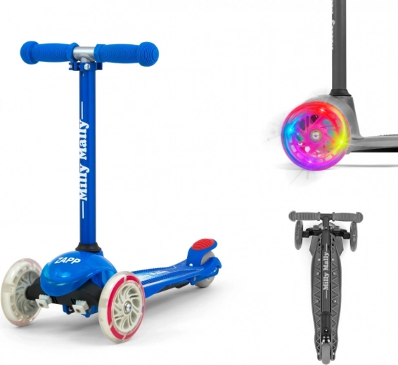 Sammenklappeligt design og LED-hjul