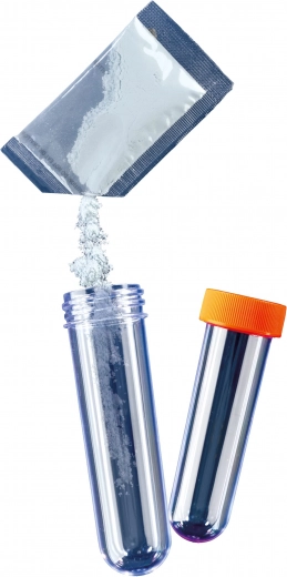 Praktisk blanding i reagensglas