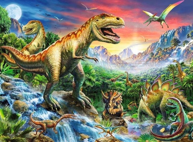 Ravensburger puslespil Dinosaurernes tidsalder 100 brikker