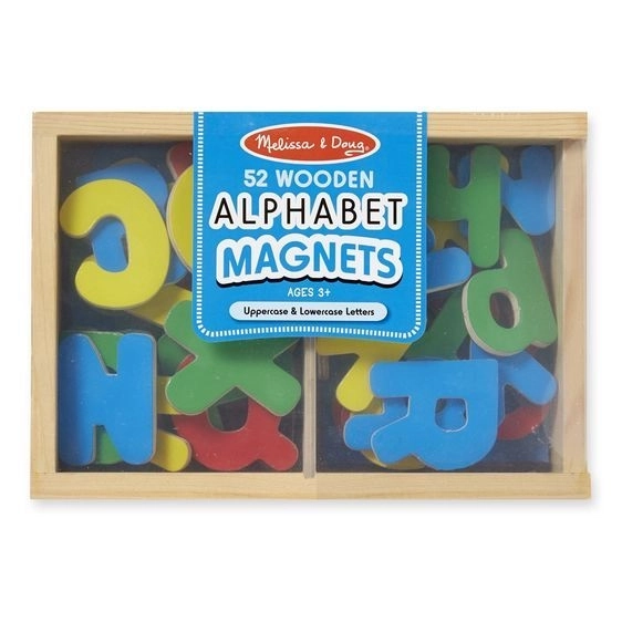 Magnetiske træbogstaver