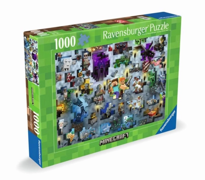 Udfordrende puslespil: Minecraft 1000 brikker