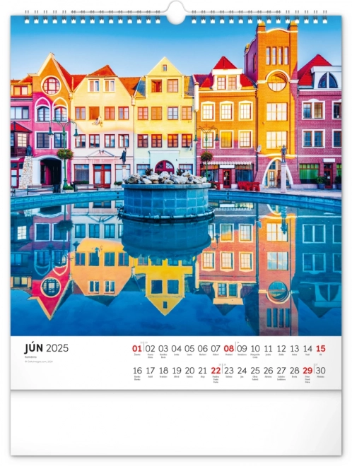 NOTIQUE Vægkalender Smukke Slovakiet 2025, 30 x 34 cm