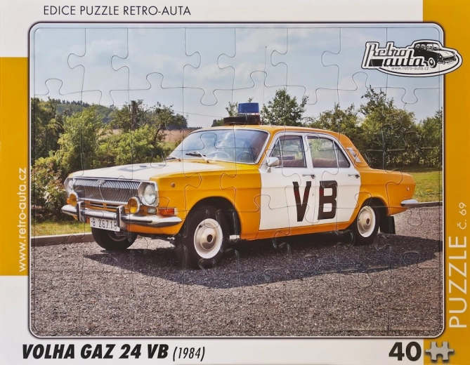 RETRO-AUTA puslespil Volga GAZ 24 VB 40 brikker