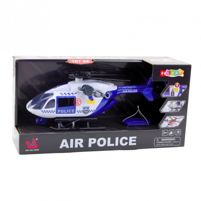 Politihelikopter med lys og lyde