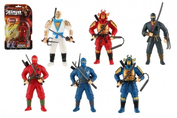 Ninja figur med tilbehør 10 cm