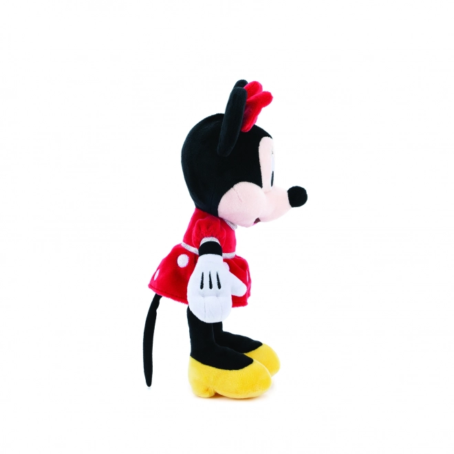 Plysbamse Minnie i rød kjole