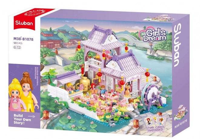 Sluban Girls Dream M38-B1078 Tehus med dekorativ have
