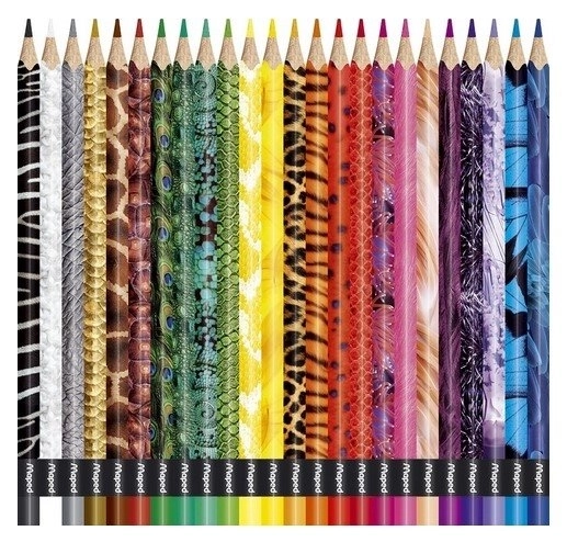 MAPED Farveblyanter trekantet Color'Peps Animals 24stk