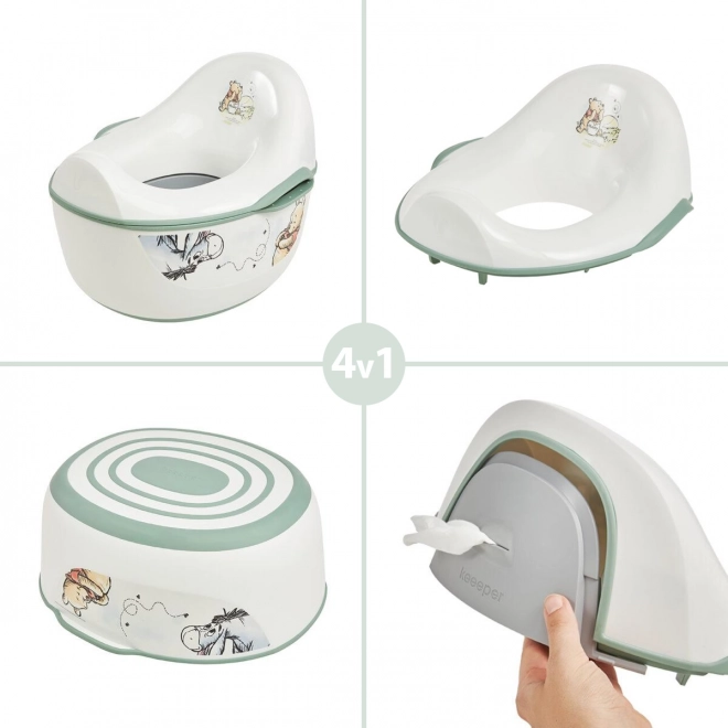 Børnens natpotte 4-i-1 "Winnie", Hvid