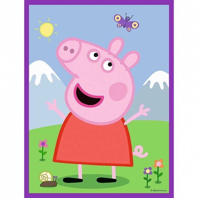 Baby MAXI 2x10 dele puslespil Peppas munter dag, Lille Gris Peppa