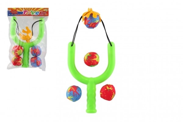 Slynge med vandbomber 4 stk plast/stof 24x16cm i pose