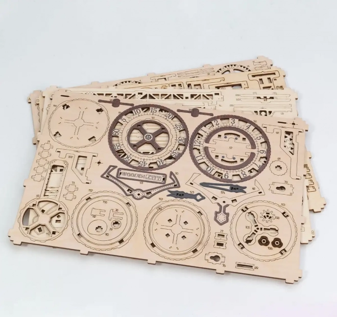 WOODEN CITY 3D puslespil Steampunk vægur 269 dele