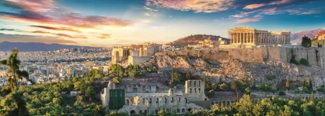 Panoramisk udsigt over Akropolis