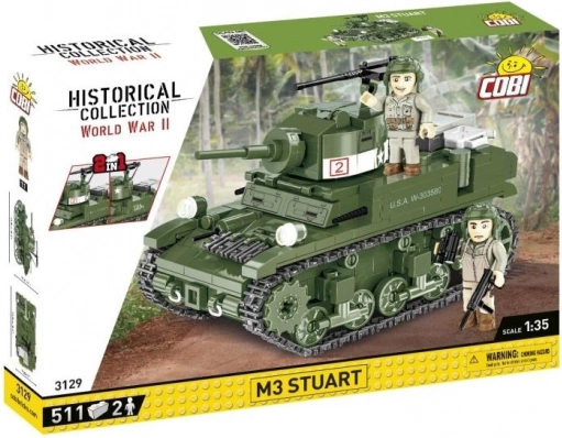 Byggesæt af M3 Stuart kampvogn – 511 klodser