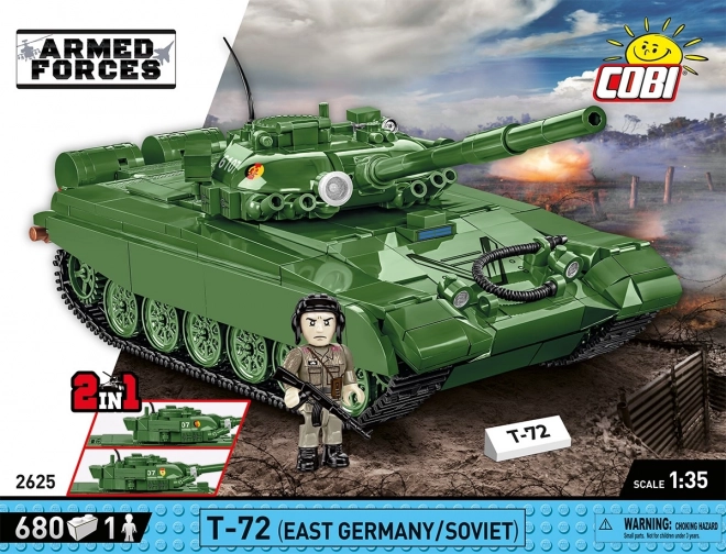 COBI 2625 Væbnede Styrker T-72 (DDR/SOVIET), 1:35, 680 k, 1 f