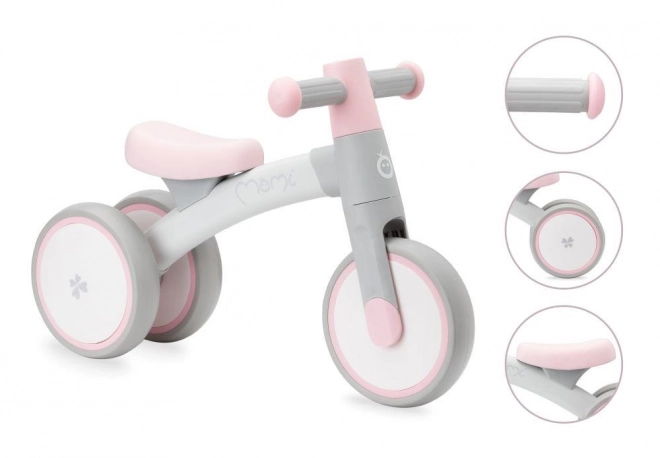 Løbecykel MoMi TEDI mini lyserød