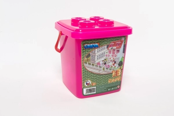 Byggesæt Cheva 18 Konditori plast 215stk i spand 17x22x17cm