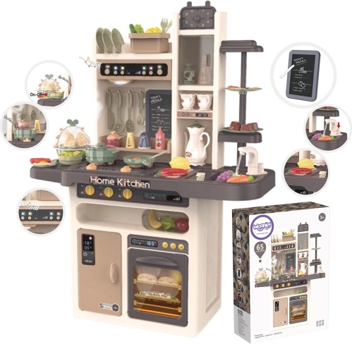 Legekøkken Woopie Home Kitchen med vandkreds og 65 tilbehør