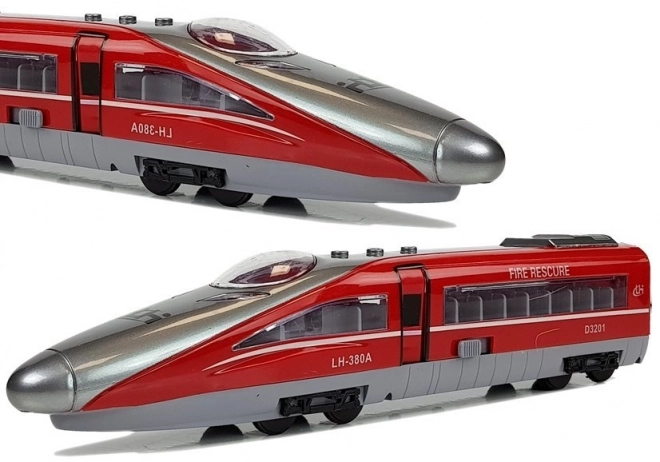 Tog Pendolino med træk Anordning Rød med lyd og lys