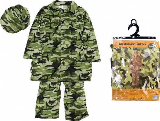 Karnevalkostume soldat til børn 110–120 cm