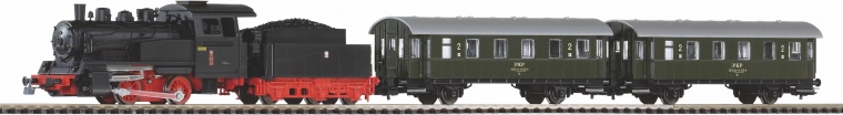 Detaljeret damplokomotiv Oi2 med tender