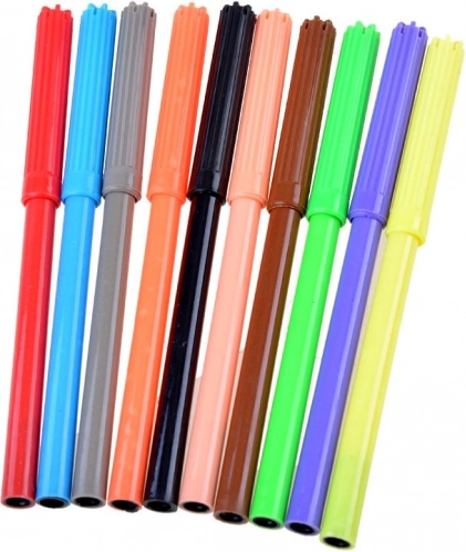 Inklusive 10 farvede tuscher