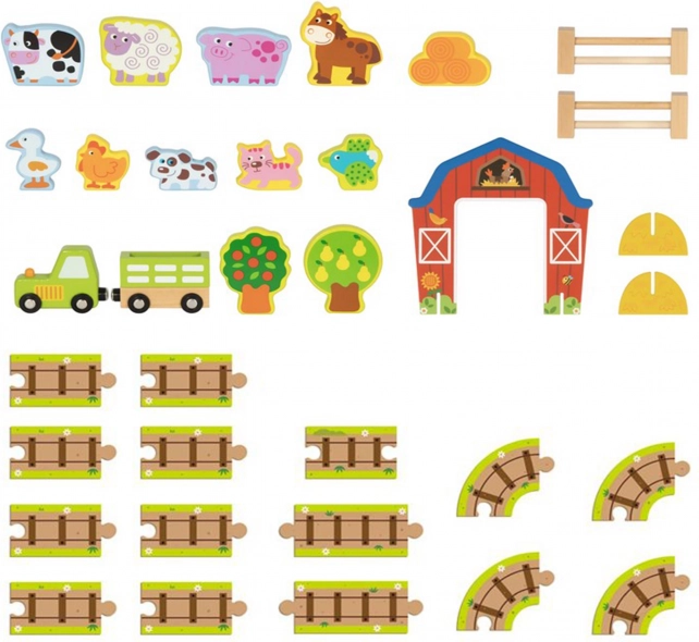 Træ Farm i Kuffert Tooky Toy