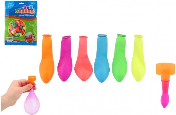 Selvlukkende vandballoner 100 stk med haneadapter