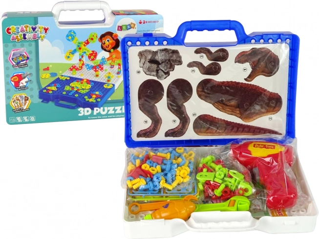 Konstruktionssæt 3D DIY dinosaurer