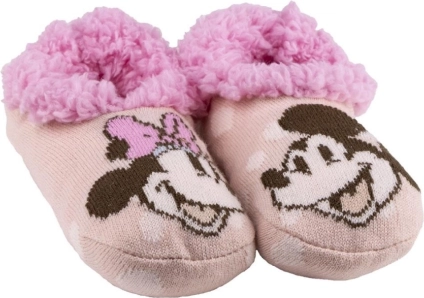 Hjemmestrikkede tøfler med pels DISNEY MINNIE
