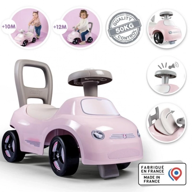 Smoby Gåbil Bil Lyserød