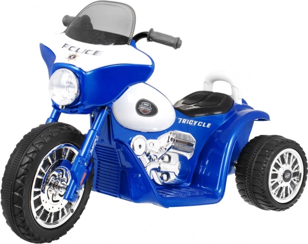 Elektrisk børne-chopper med 3 hjul og LED-lys – Blå