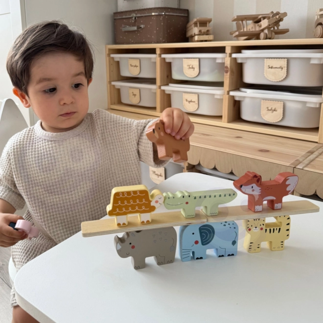 Træklodser dyr Montessori 9 stk fra Tooky Toy