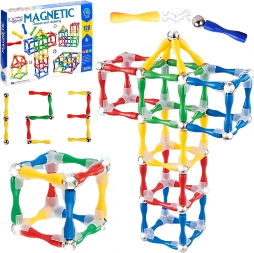 Magnetisk byggesæt 3D 128 dele XXL Woopie