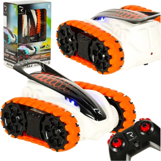 RC bæltegående terrænkøretøj REVOLT BIOTRAX, 2,4 GHz, LED, rød