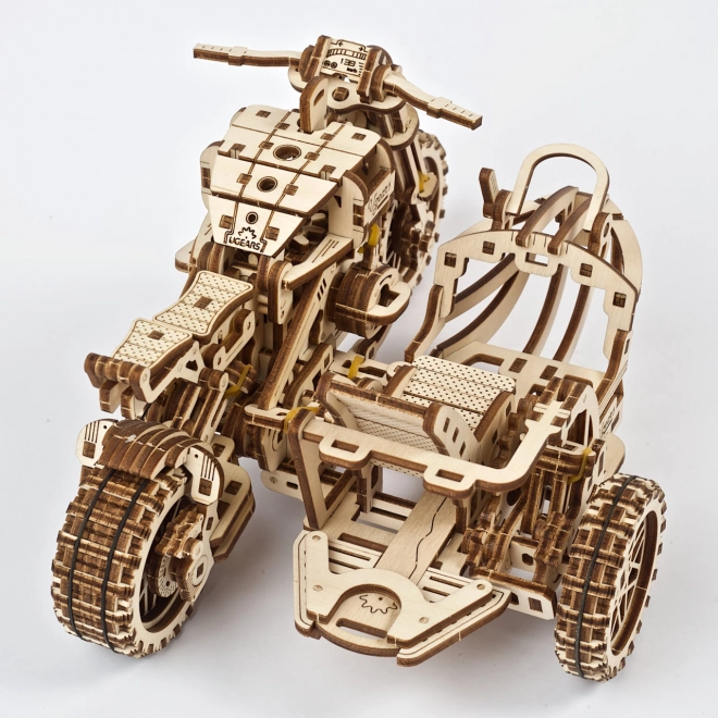 Ugears 3D puslespil Motorcykel med sidevogn 380 stykker