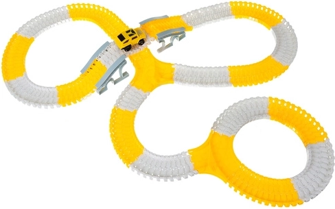 Fleksibel, sammenklikkelig bane til uendelige konfigurationer