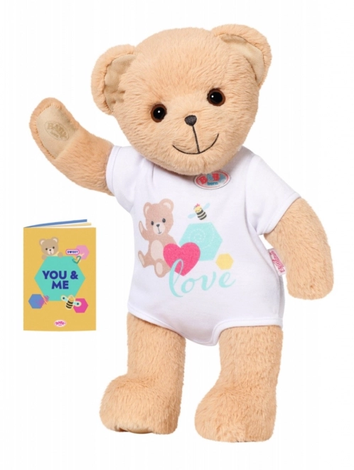 Bamse BABY born, hvidt tøj