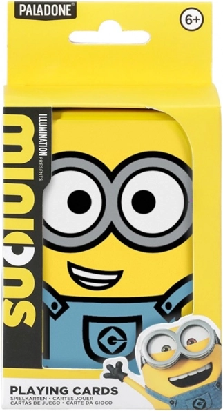 Minions spillekort i blikæske