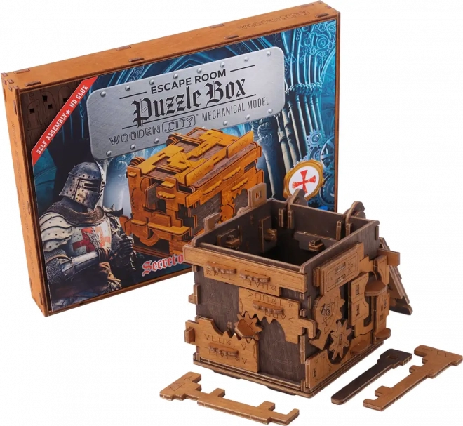 Træ puslespilsboks escape room spil med 149 dele