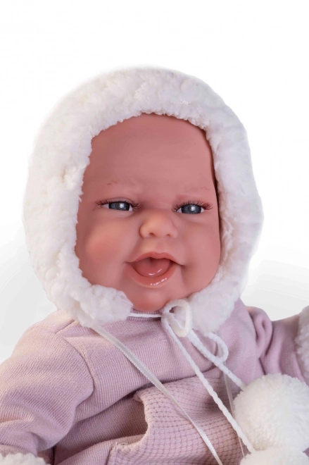 Antonio Juan 70360 CLARA - realistisk dukke baby med special bevægelsesfunktion og blødt stofkrop - 34 cm