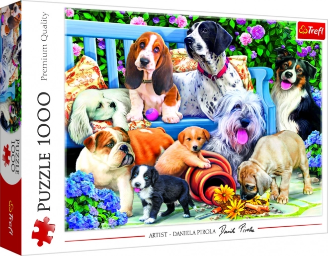 Puslespil Hundehave 1000 brikker