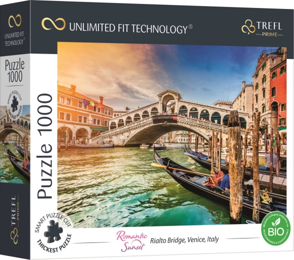 Puslespil TREFL UFT Romantic Sunset: Rialtobroen i Venedig, 1000 brikker