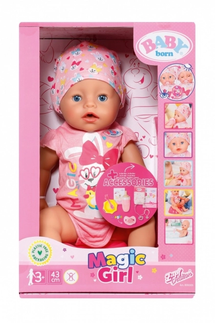 BABY born med magisk sut, pige, 43 cm