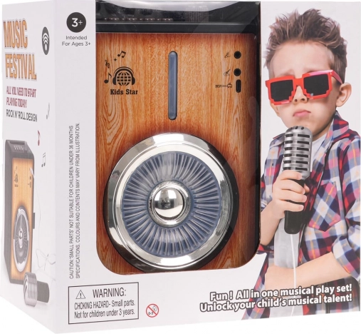 Karaoke-forstærker til børn med Bluetooth og mikrofon