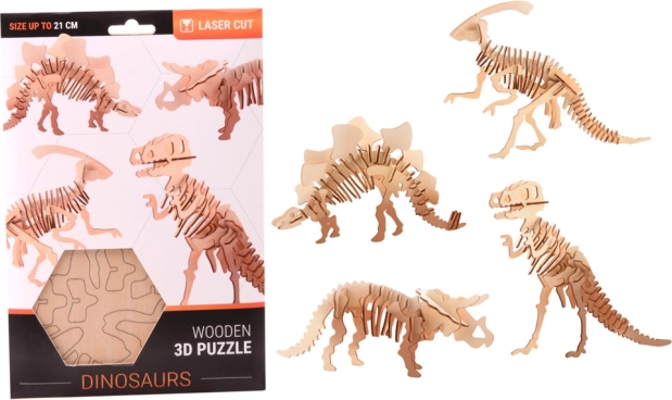 3D puslespil i træ dinosaur