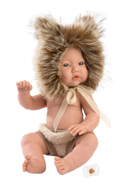 Llorens 63201 NYFØDT DRENGE BABY - realistisk dukke baby med fuld vinyltorso - 31 cm