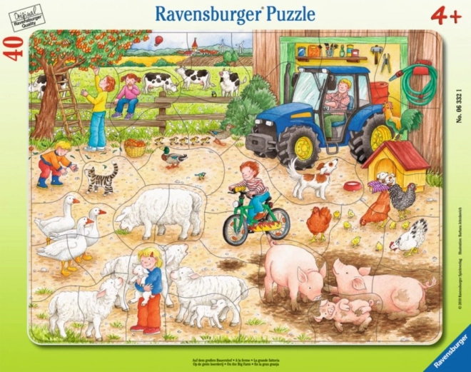 Ravensburger puslespil på den store bondegård 40 brikker